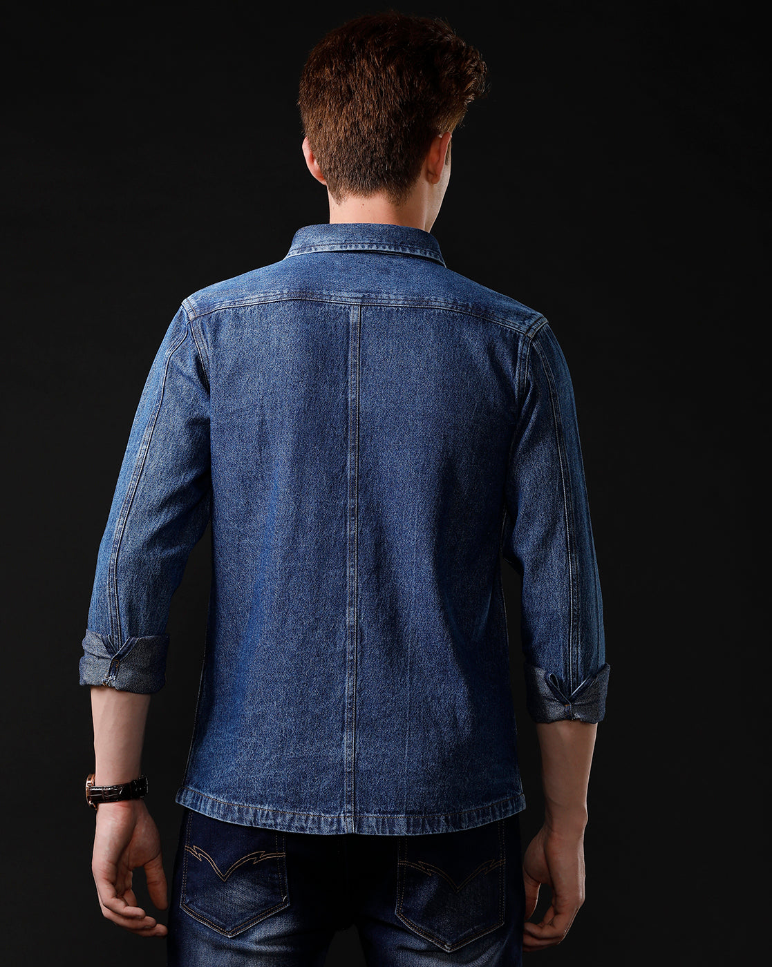 Men’s Solid Denim Shacket (SHAKT)