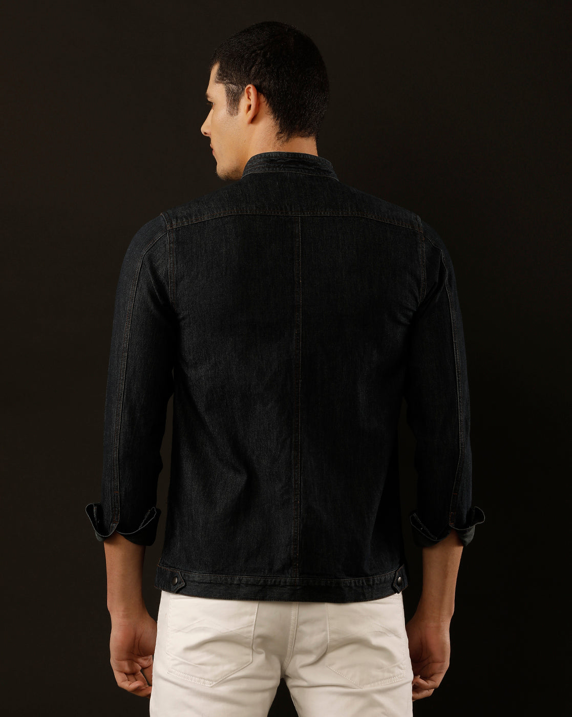 Men’s Solid Denim Shacket (STOAK)