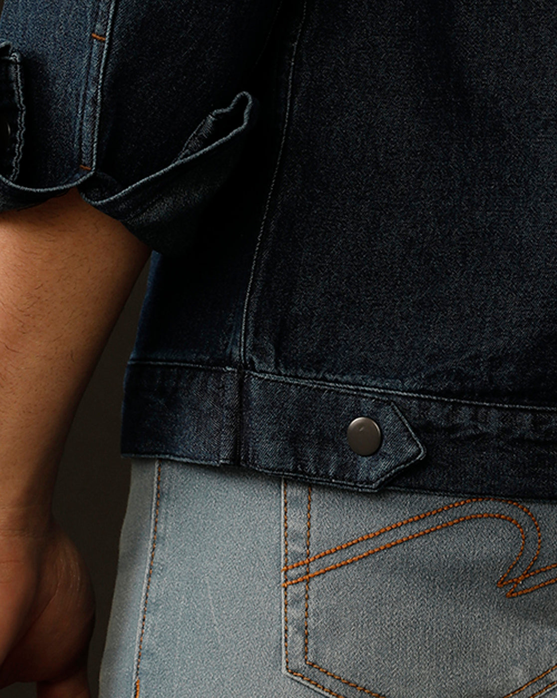 Men’s Solid Denim Shacket (STOAL)