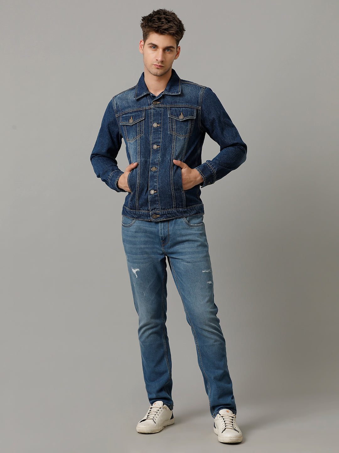 Men’s Denim Tracker Jacket (ZARF)