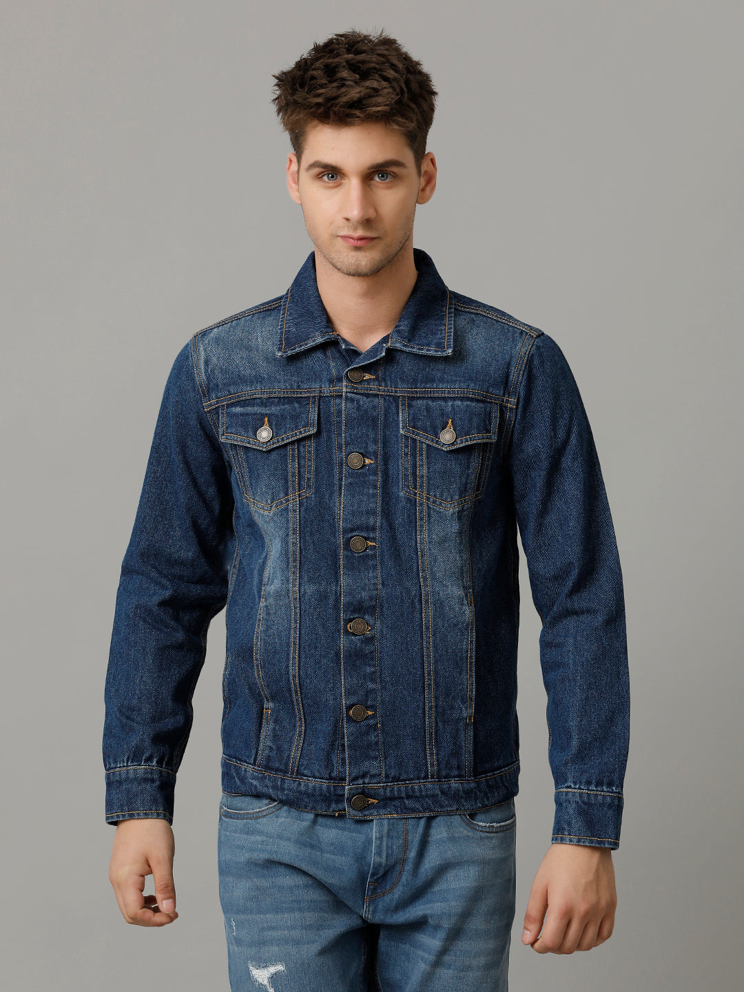 Men’s Denim Tracker Jacket (ZARF)