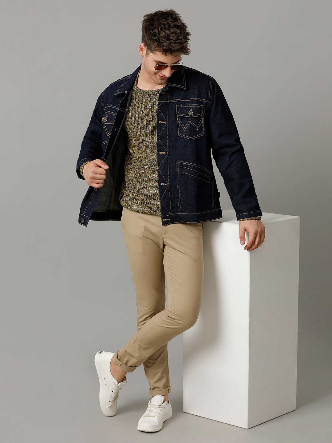 Men’s Denim Tracker Jacket (ZIGG)
