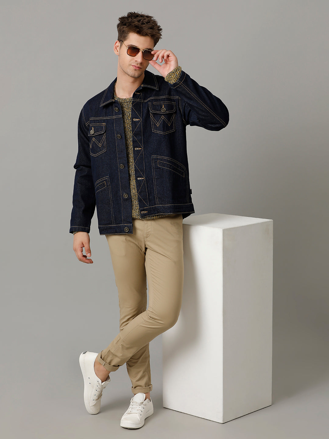 Men’s Denim Tracker Jacket (ZIGG)