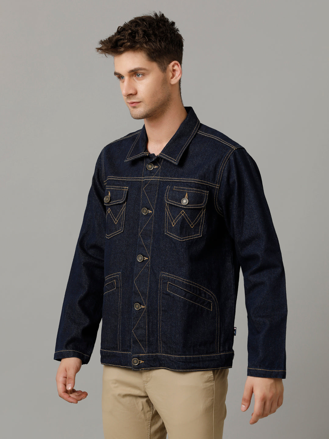 Men’s Denim Tracker Jacket (ZIGG)