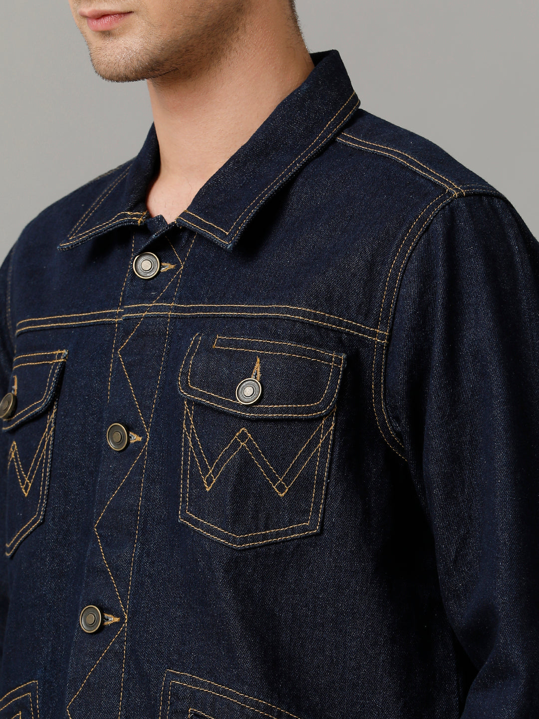 Men’s Denim Tracker Jacket (ZIGG)